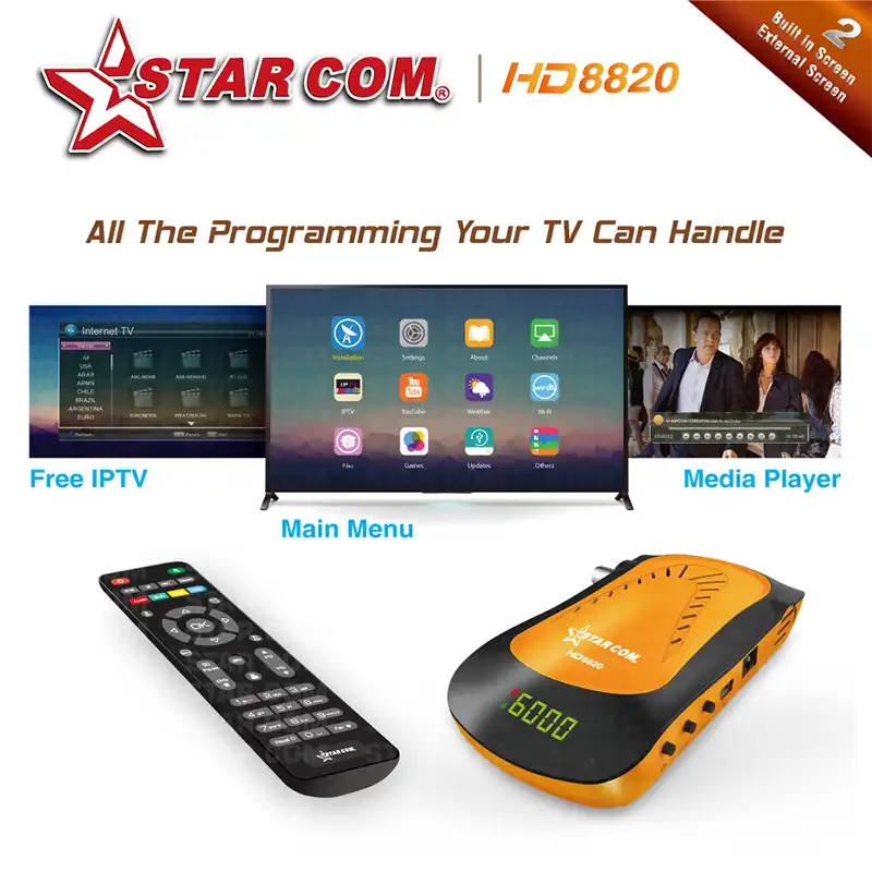 STARCOM HD8850 árabe IPTV receptor de satélite DVBS2