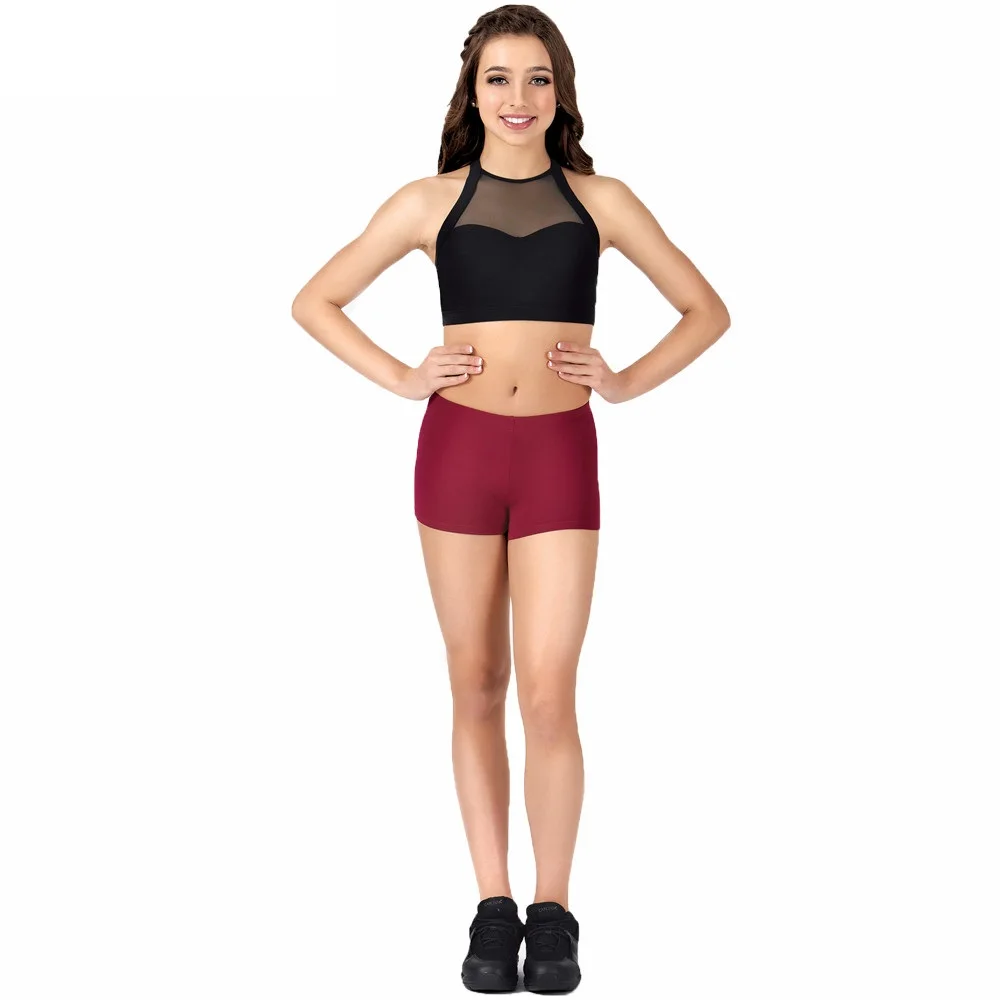 Girls Black Low Waisted Performance Ballet Dance Bottoms Booty Lycra