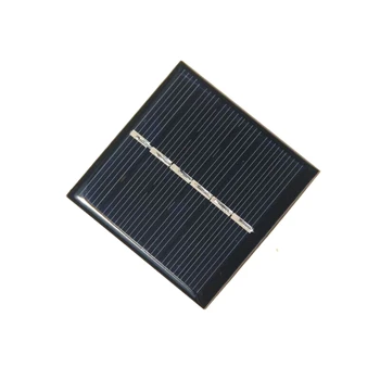 

BUHESHUI 0.42W 3V Solar Panel Solar Cell Polycrystalline DIY Solar Charger System Led Light Toy Education 54*54MM 100pcs/lot