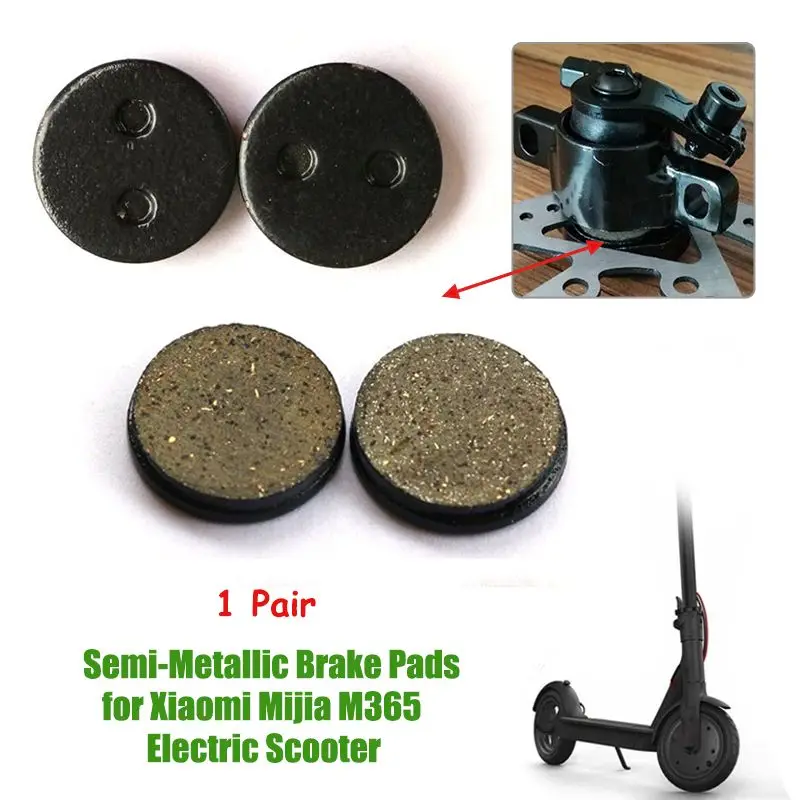 

2 pcs Electric Scooter Brake Pads Replacement Parts for Xiaomi Mijia M365 Scooter Skateboard Caliper Brake Disc Braking Parts