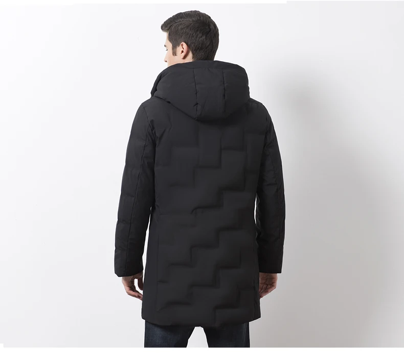 VSD Warm Winter Down Jacket Windproof Hooded Collar Men's Parka Male Big Coat Smart Casual Covered Button (11)