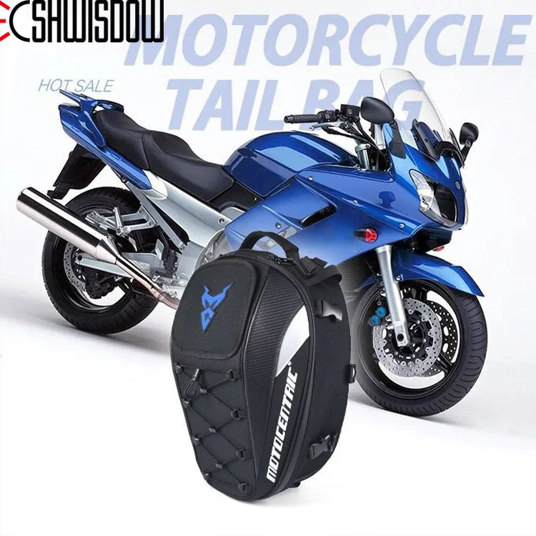 

Motorcycle Tail Bag Waterproof Backpack Motorcycle Motorbike Rear Seat Bag Outdoor Moto Luggage Bag for Men