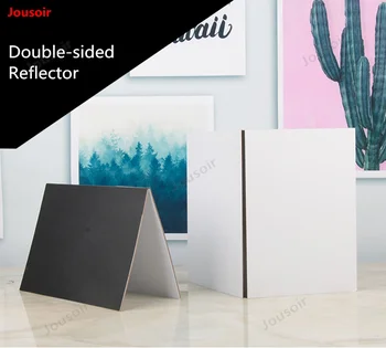 

Photo Prop reflector Black and silver photography fill light cardboard accessories folding soft plate shooting CD50 T03 Y