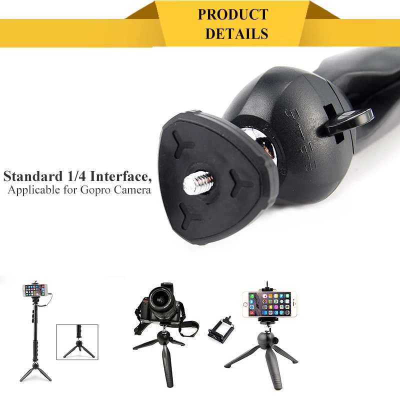 YUNTENG YT-228 Mini Tripod Mount Holder Bluetooth Remote Shutter (10)