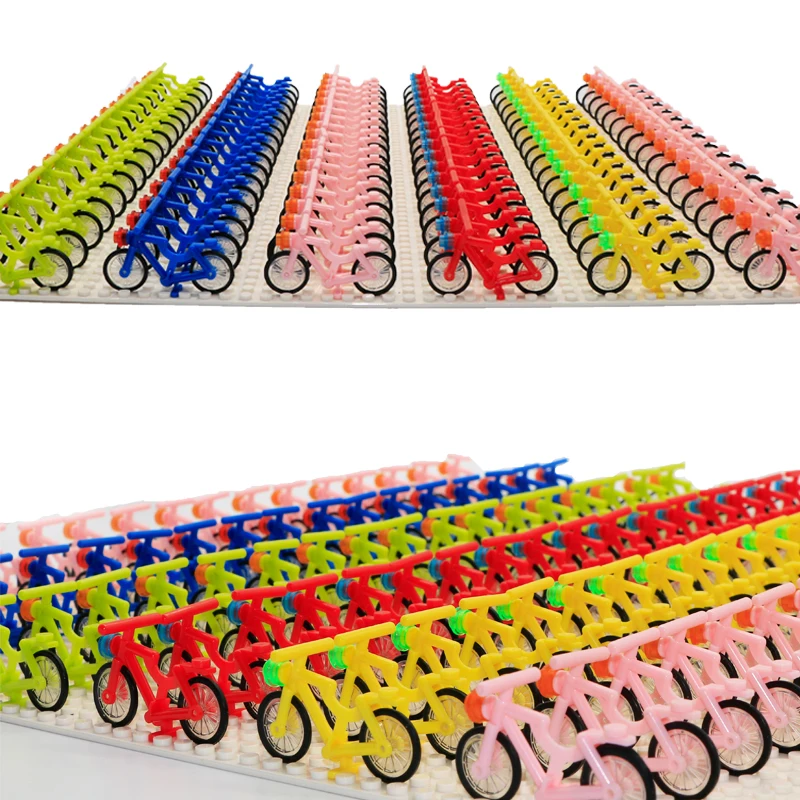 

LegoINGlys City Figure Accessory Building Blocks Starwars Superhero Mini Doll Bike Toy Compatible With Legos Single Sale Bicycle