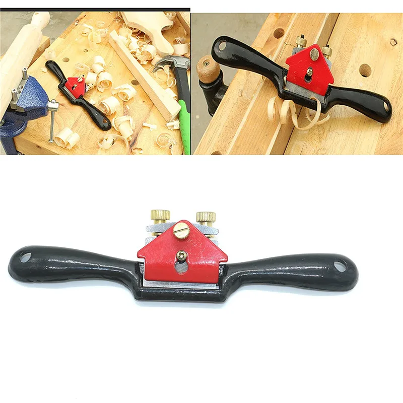 

High Quality Adjustable 9 inch Metal Woodworking Blade Spoke Shave Manual Planer Plane Deburring Hand Tools TP-016
