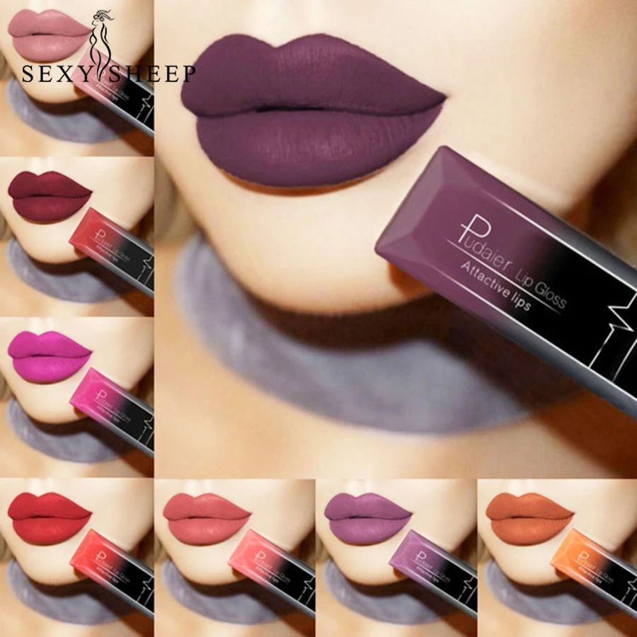 

21 Color Liquid Lipstick Waterproof Mate Red Lip Long Lasting Makeup Metallic Gloss Make Up Nude Lip Stick Matte Lipstick