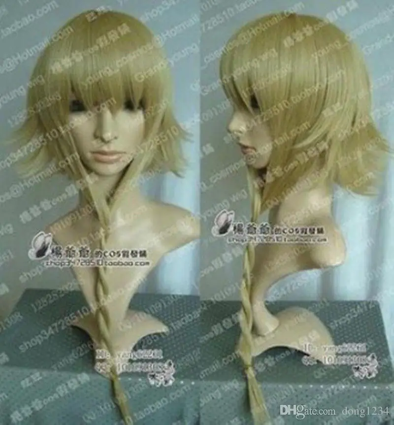 

wig cosplay long Free Shipping Heat Resistant Before the lace wig >>Hot Sell! Soul Eater Medusa Cosplay Party Long Linen Straigh