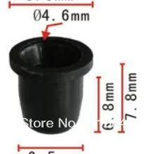 Помещается в 6,7 мм пакет с дырочкой трубчатого типа гайки