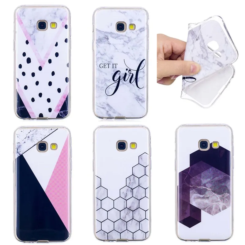 Soft Silicon Marble for fundas A3 A5 2017 A6 2018 Case Luxury Cover coque Samsung J3 J5 2016 J330 J530 Capas |