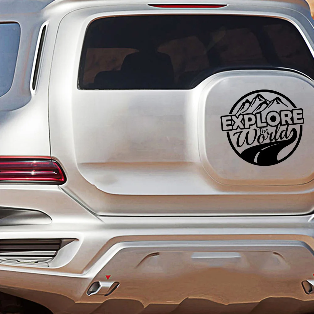 

Cartoon Explore The World Auto Sticker Creative Vinyl Sticker On Car Stickers And Decals Window Sticker Car-Styling Decal