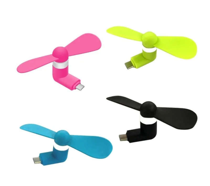 

USB C Mini Fan USB Tpye C Phone Fan Mini Portable Type-C Mobile Phone Cooling Fan For Samsung Galaxy S8 S8 Plus Huawei Dropship