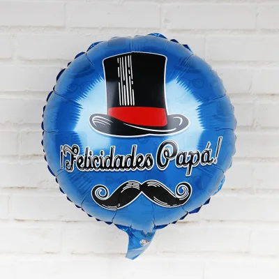 Лаки 50 шт./лот 45*45 см папа шар с днем испанский Father's day вечерние украшения поставки воздушный шар из фольги гелиевые шары - Цвет: A