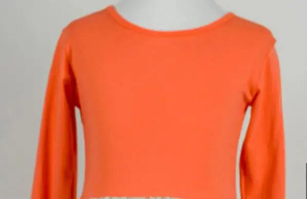 Us 7500 Kustom Lucu Anak Orange Lengan Panjang Top Hijau Floral Desain Gaun Renda Pola Pakaian Anak Malaikat Gadis In Dresses From Ibu Anak On