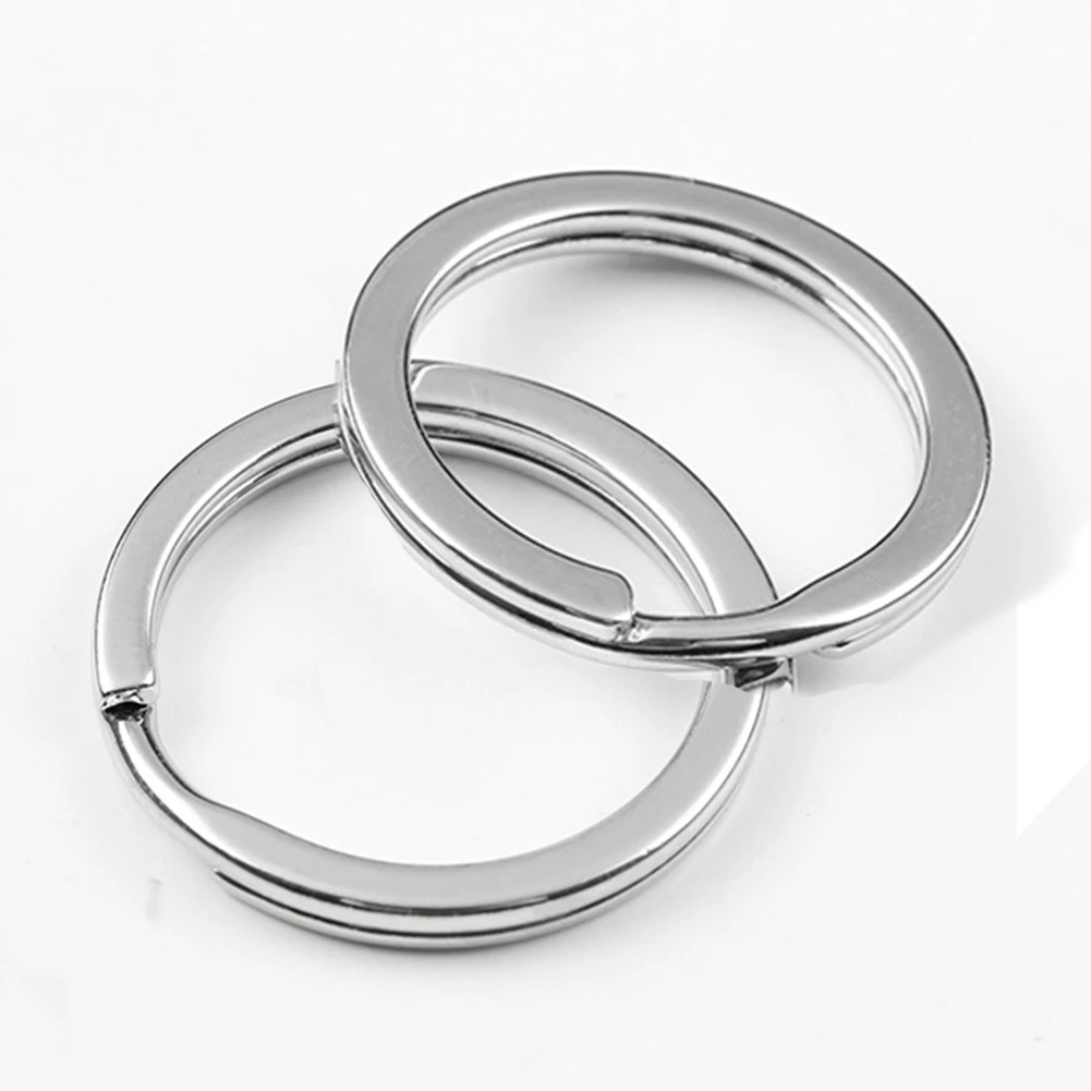 

10Pcs/set Outdoor Portable Mountings Metal Key Chain Key Ring Split Ring 32mm