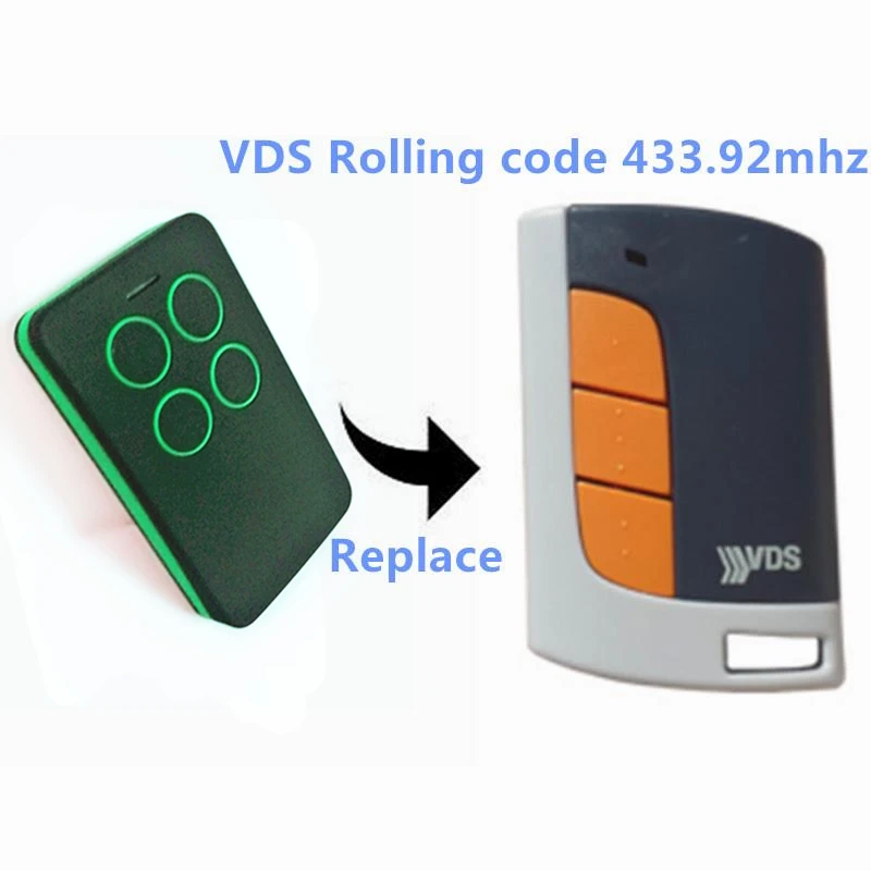 VDS RollingรหัสDuplicate Key FobรีโมทคอนโทรลมือSender 433.92Mhzจัดส่ง