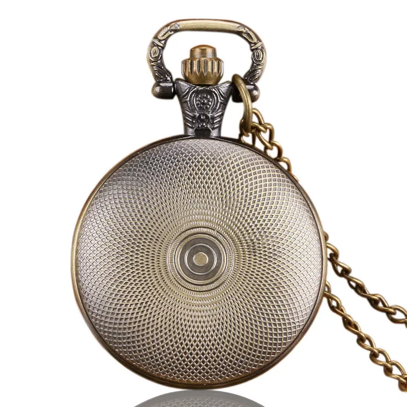 Old Antique Bronze Doctor Who Theme Quartz Pendant Pocket Watch With Chain Necklace Free Shipping 4