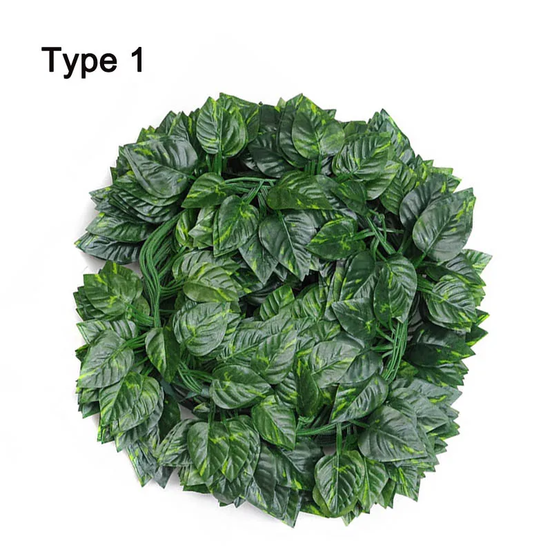 Artificial Green Rattan Simulation 210cm Tree Leaf12