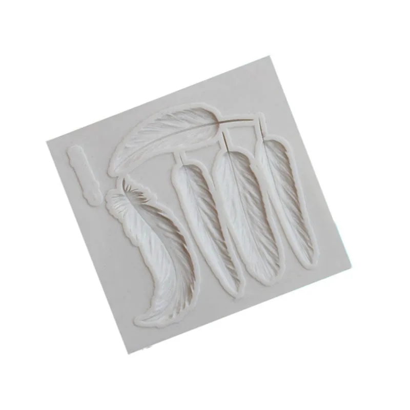 Feather Silicone Molds Cake Border Fondant Cake Decorating Tools Gumpaste Chocolate Sugarcraft Candy Clay Molds