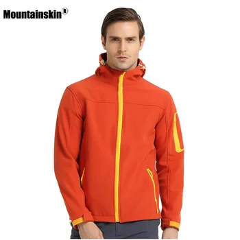 

Mountainskin Men's Autumn Fleece Softshell Jacket Outdoor Waterproof Coat Hiking Trekking Camping Sports Male Windbreakers VA269