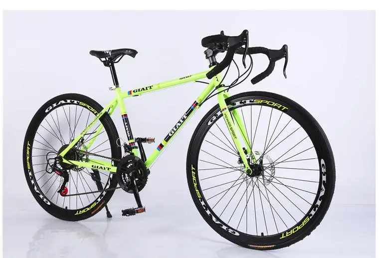 Discount Steel  frame  road  bicycle   2016 new cycling jersey bicicleta  bike 52cm  man& woman bike   21/24/27  speed   Disc  brakes 3 1