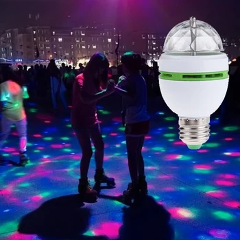

Light Bulb Lamp Party Disco Colorful Stage Light Crystal Ball Universal