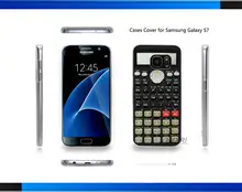 Camo Series Scientific calculator Print Hard Clear for Samsung Galaxy S3 S4 S5 Mini S6 S6 Edge Plus S7 Edge