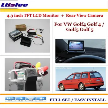 

Liislee For Volkswagen VW Golf4 Golf 4 / Golf5 Golf 5 Car Rear Camera + 4.3"LCD Screen Monitor = 2 in 1 Back Up Parking System