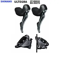 SHIMANO ULTEGRA ST R8020 Гидравлический дисковый тормоз двойной рычаг управления 2x11-Speed ST R8020 двойной рычаг управления + BR R8070 тормоз