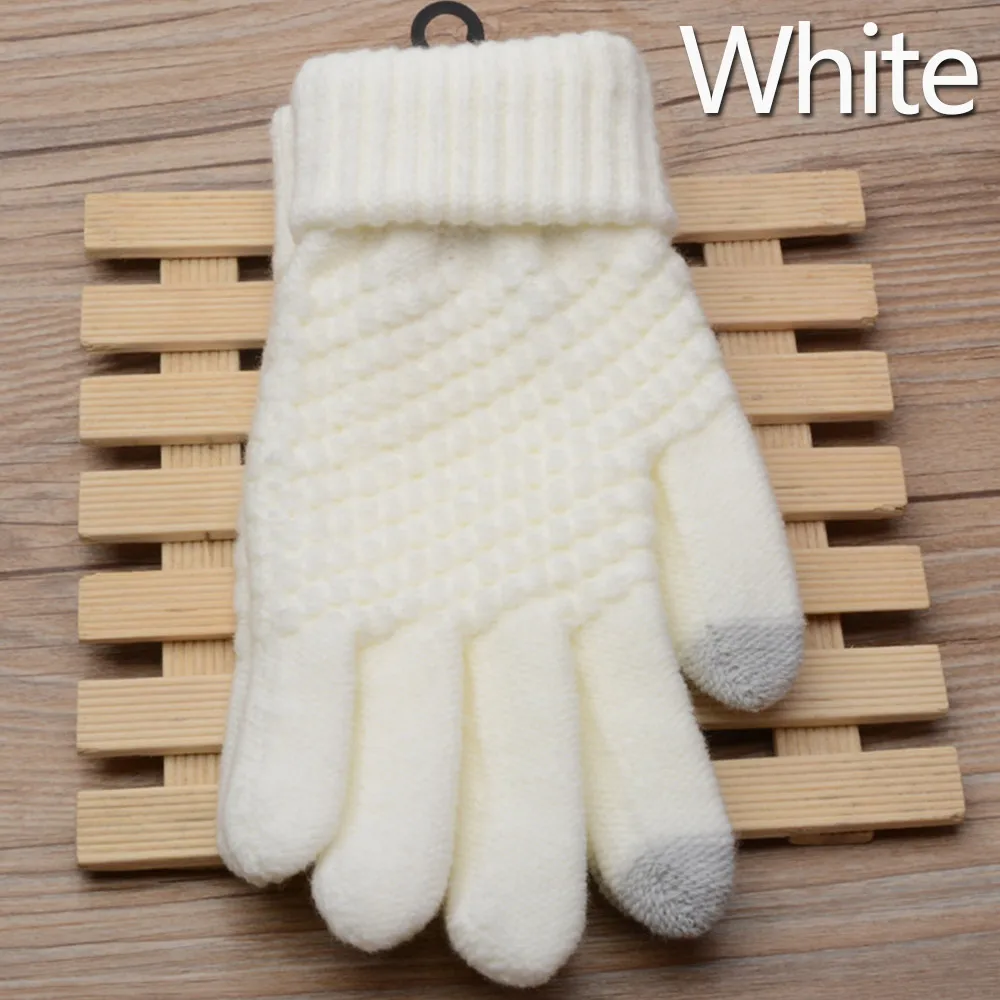 SDPRUS Волшебные сенсорные перчатки для женщин и мужчин, мягкие перчатки, тянущиеся вязаные перчатки, варежки, зимние теплые аксессуары, шерстяные перчатки
