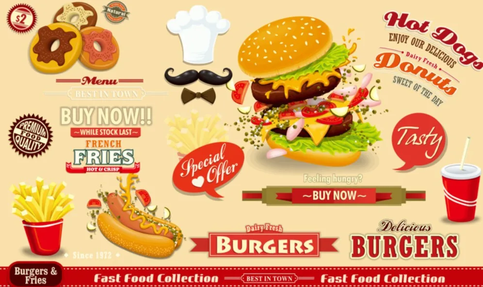 Пользовательские фото обои 3D гамбургер Ресторан Кофейня Чайный домик фаст-фуд горячий горшок столовая Настенные обои - Цвет: 10