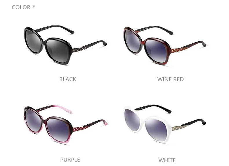 Parzin элегантный поляризованных солнцезащитных очков Для женщин Tr 90 Модные солнцезащитные очки женские очки для вождения черные тёмные очки