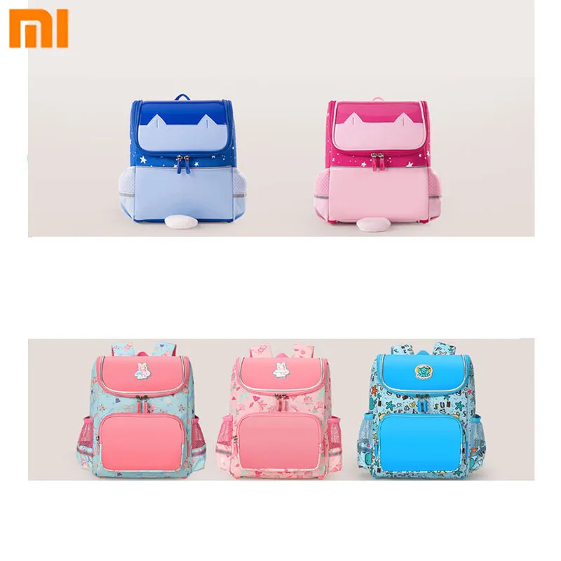 

Xiaomi Xiaoyang Children School Bag For Children 3-6 Years Mijia Student Bag Backpacks Burden Reducing Protect Spine