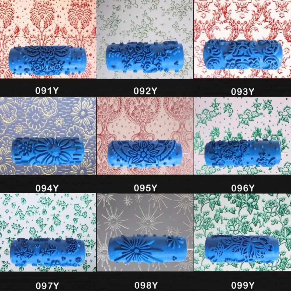 " рельефная краска ролик рукав стены текстура кисть для трафаретов шаблон Декор 082Y-103Y
