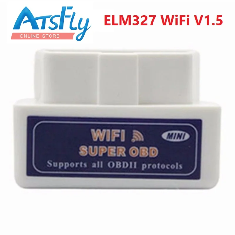 Super Mini Wifi ELM327 car scanner Wifi V1 5 OBD 2 II Car Diagnostic Tool OBD2