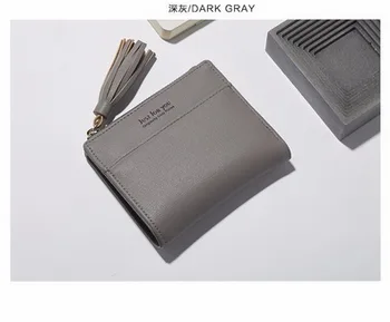 

by dhl or ems 50pcs New Design Tassel Quality Women Short Wallet Coin Purse Card Holder Small Bag Bolsa carteira Girl
