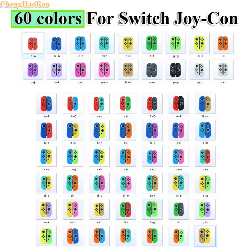

Customize Colors Green Pink Yellow S platoon 2 Silicone Case for Nintend Switch Controller Protective Rubber for NX NS Joy-con