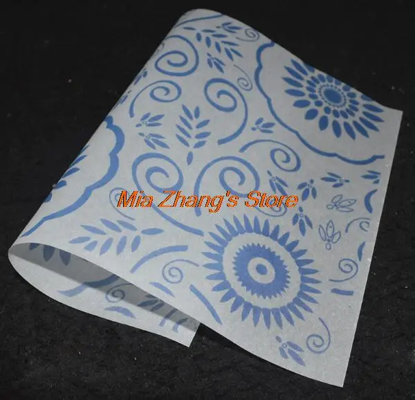 15x21 см и 21x29 см винтажная синяя подарочная упаковка для цветов картонная для мыла ручной работы, устойчивая к смазке бумага для пинг