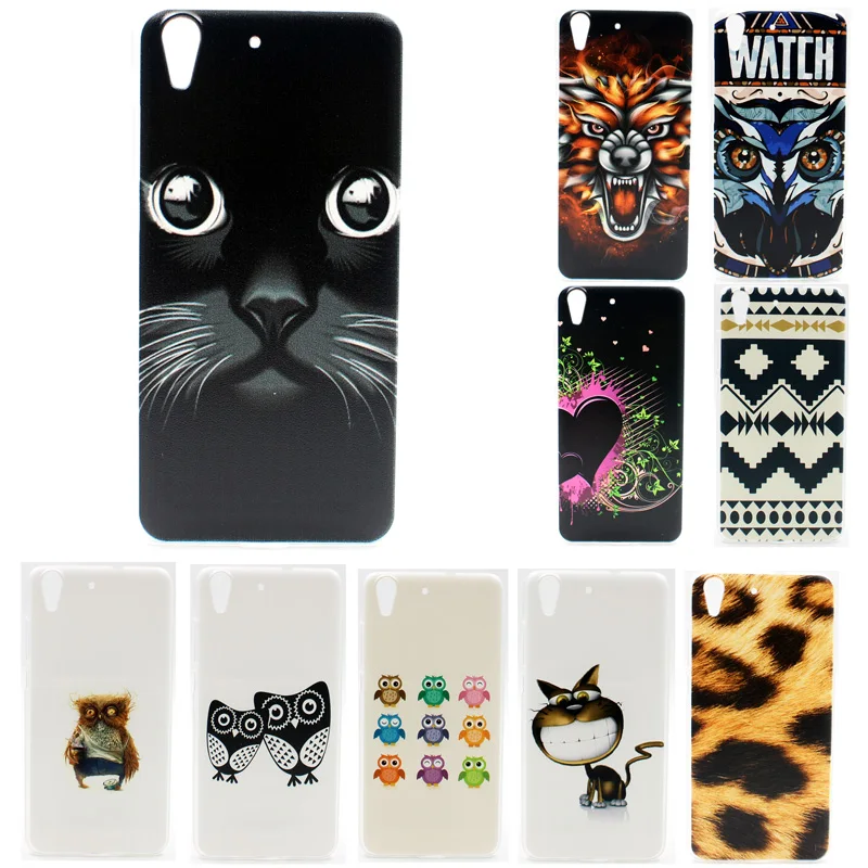 Fashion Cartoon Silicone Cases For Huawei Y6 II Case 5.5 inch Soft Back Cover Y6II |