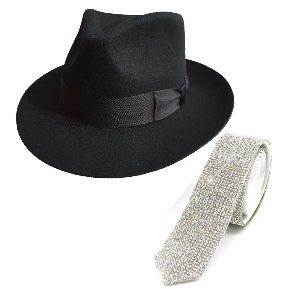 MJ Michael Jackson Topi Fedora dengan 