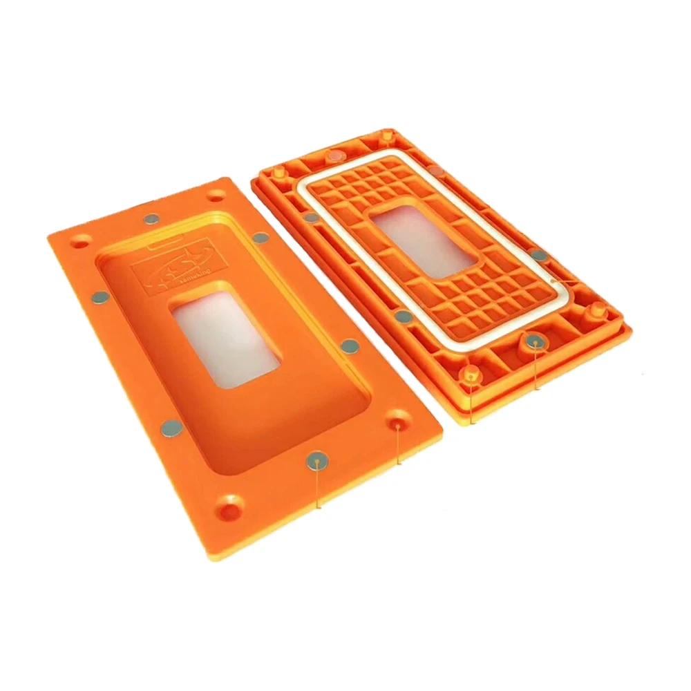 

2Pcs/Set For iPhone X Bezel Frame Cold Press Laminating Mold with Magnetic LCD Repair Tools Mould