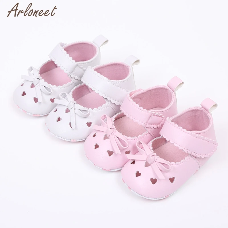 

Baby Girl shoes lovely Bowknot Newborn Infant Baby Girls Crib Shoes Soft Sole Anti-slip Sneakers toddler Baby Shoes 2019