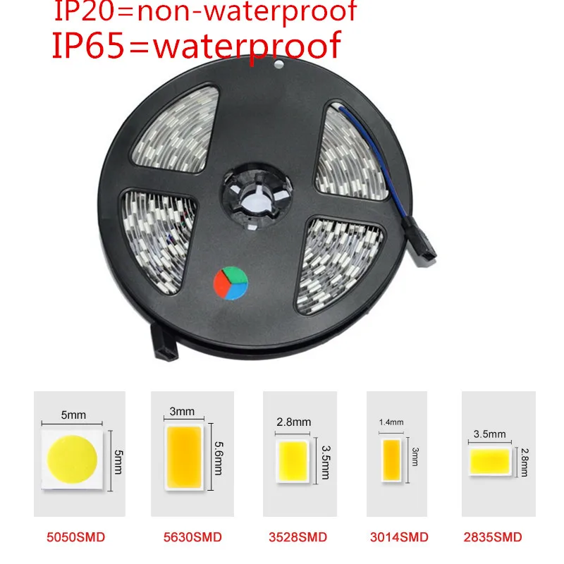 SMD 5050 3014 3528 5630 Светодиодная лента RGB светодиодная гирлянда светодиодные лампы