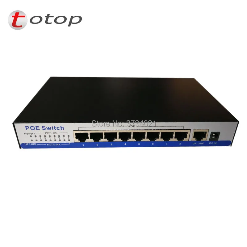 Коммутатор POE OP-POE31084PF-9-Port 10/100 м, 4 POE + 4E Порты + 1 волокно, один-режим двойного волокна, SC, PoE Мощность Выход 30 Вт