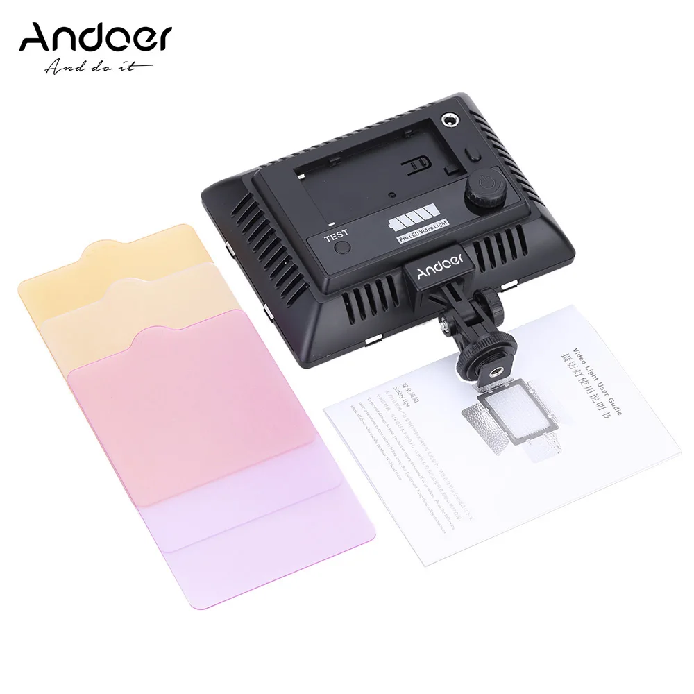 Andoer W160 6000K 160 светодиодов видео световая лампа для съемки панель для Canon Nikon sony Olympus DSLR камера DV видеокамера