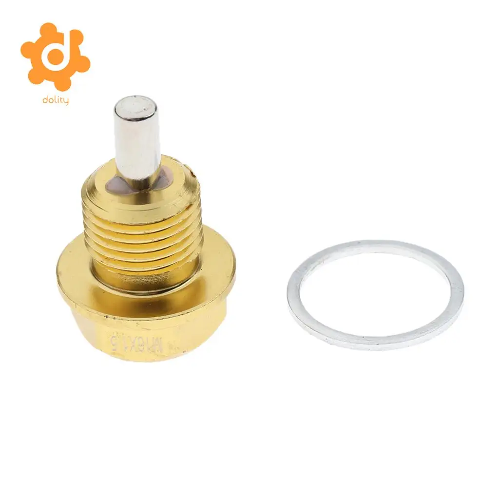 dolity M16x1.5 Auto Magnetic Oil Drain Plug Bolt Screw Sump Nut Crush Washer