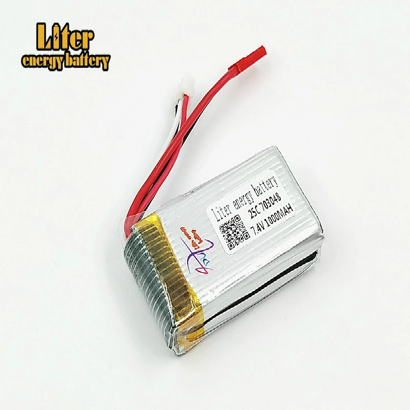 5 шт. 2s 7 4 V 1000 mah батарея для MJXRC Lipo 703048 JST вилка игрушка Батарея 25c | Электроника
