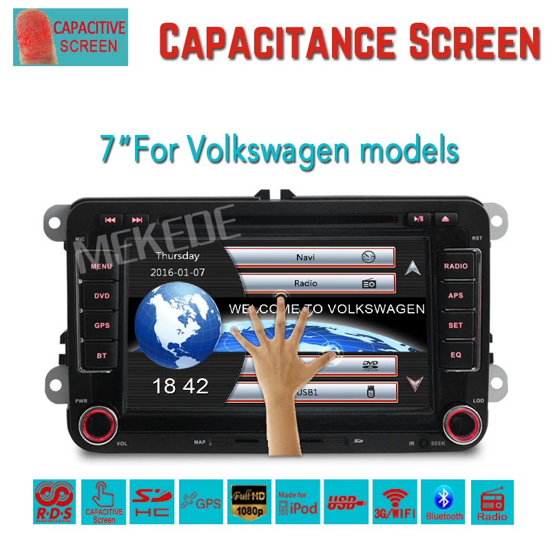 imágenes para Dos Din 7 Pulgadas de Coches Multimedia Para VW POLO PASSAT B6 Golf 5 6/Skoda Octavia Fabia Rápido Yeti Superb/Asiento Wifi Radio FM GPS Navi imágenes para Dos Din 7 Pulgadas de Coches Multimedia Para VW POLO PASSAT B6 Golf 5 6/Skoda Octavia Fabia Rápido Yeti Superb/Asiento Wifi Radio FM GPS Navi
