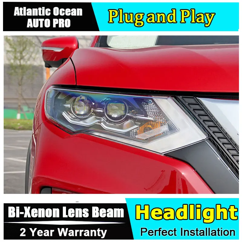 Тюнинг автомобилей светодиодный налобный фонарь для Nissan X Trail задний 2017 2019