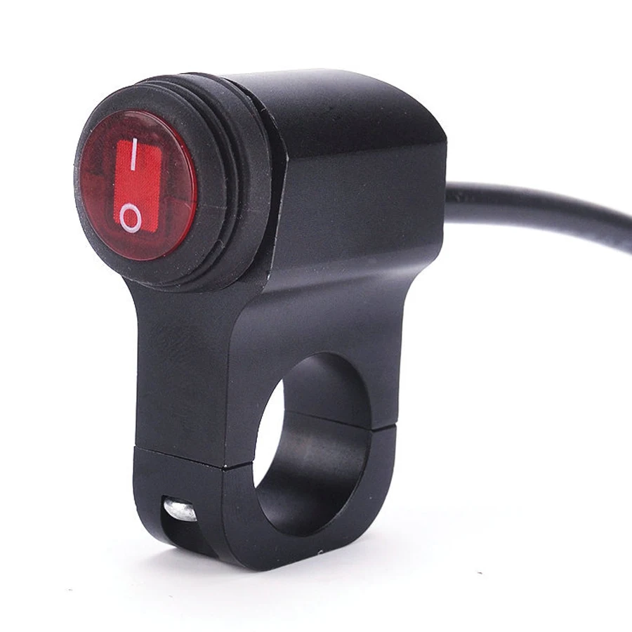 192W 12V Motorcycle Faucet Fixed Spotlight Switch Waterproof CNC Alloy